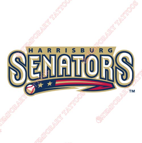 Harrisburg Senators Customize Temporary Tattoos Stickers NO.7842